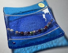 Vetri artistici Gabbia ciotola in vetro di Murano - blu - mai usata - anni 80/90