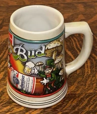 5-1/2" BUDWEISER BEER STEIN~ 1993 ST. PATRIK'S DAY~ BRAZIL IMPORT