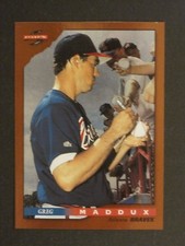1996 SCORE DUGOUT COLLECTION GREG MADDUX ATLANTA BRAVES CARD #1!!!!!! COMB. SHIP