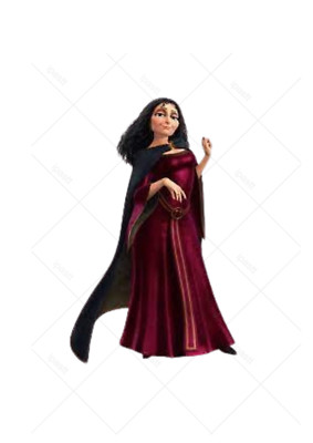 Vorgeschnittener Mutter Gothel verworrener essbarer Tortenaufleger, Dekoration verschiedene Größen