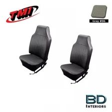 1968 - 1969 VW Volkswagen Bug Beetle Slip On Front Seat Upholstery- GRAY