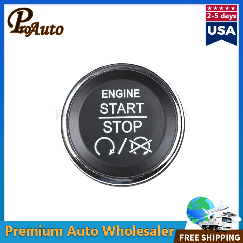 Interruptor de botão de parada de partida do motor compatível com 08-14 Dodge Challenger 1FU931X9AC - Imagem 3 de 4