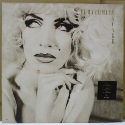 [Japan Used Record] Eurythmics-Savage Uk/Eu Original Lp Inner Poster/Sticker Jac