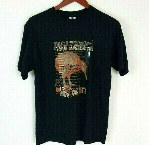New Zealand Men's Black Short Sleeve T-Shirt Size Small NWT Travel Tourist - Picture 6 of 7