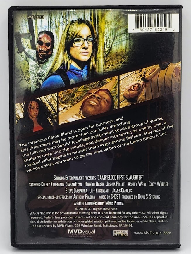 Camp Blood: First Slaughter (DVD, 2014) Mark Polonia Horror