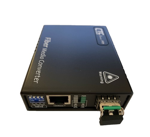 Gigabit Ethernet 10/100/1000 a SM convertitore media fibra ottica 120Km LC 1550nm - Foto 2 di 5