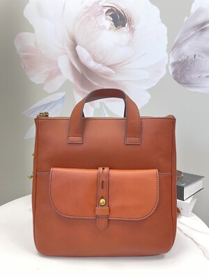 Brand New Fossil Hunter Brown Leather Backpack, SHB2695210, MSRP