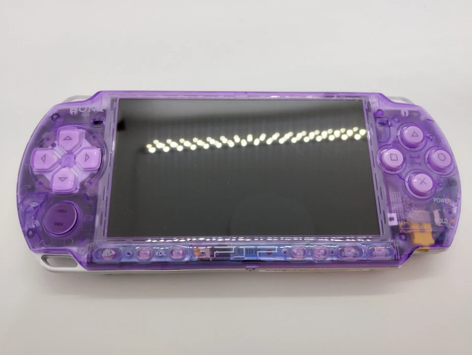 Sony PSP-3000 Playstation Portable Handheld Console Clear purple Customized - Image 3 of 4