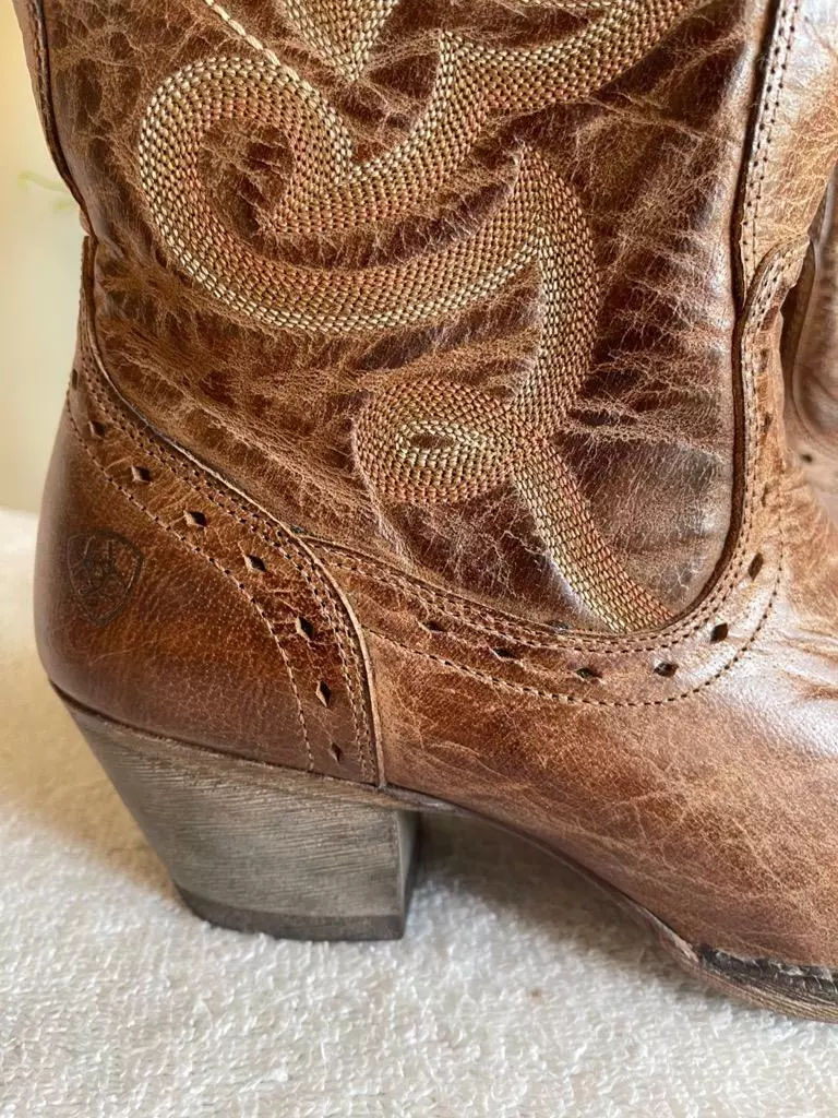 Ariat Wanderlust Leather Studded Buckle Cowboy/girl Western Tall Riding ...