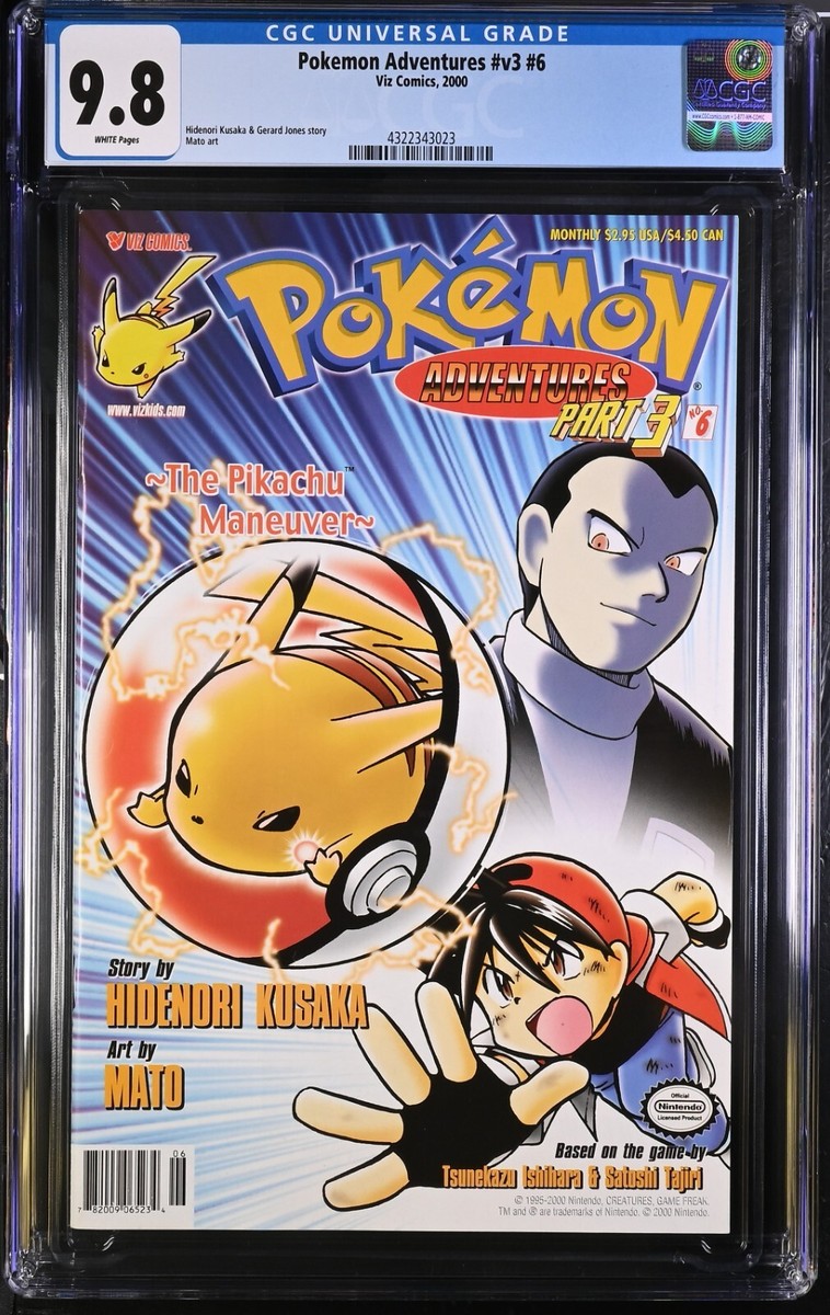 2000 Pokémon Adventures v3 #6 CGC 9.8 Mato Art - Population 1 | eBay