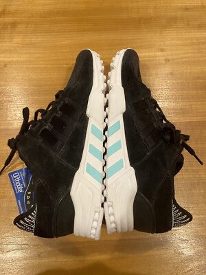 Adidas EQT Support Sneakers Ortholite Womens 7.5 Black Aqua Blue Shoes