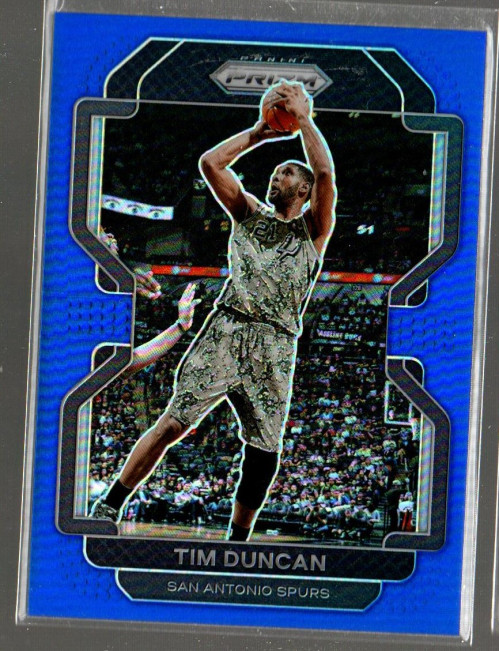 2021-22 Panini Prizm Prizms Blue #268 Tim Duncan /199