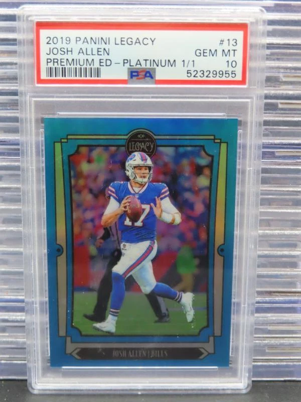 Josh Allen Panini Legacy #13 Premium Edition-Platinum 1/1