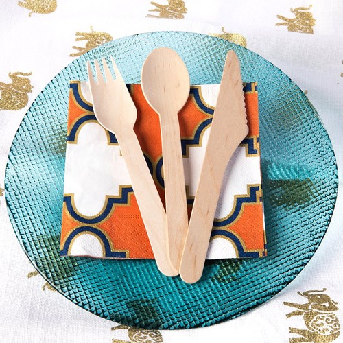 HUJI Eco-friendly Disposable Wooden Forks Set Silverware (50 ct., Forks) - Picture 2 of 8