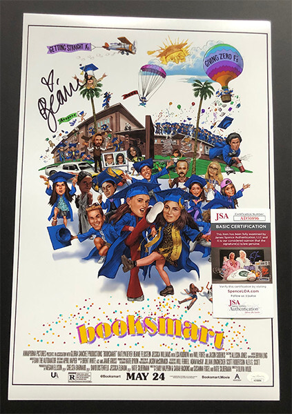 BEANIE FELDSTEIN signed 12X18 photo BOOKSMART POSTER JSA-image