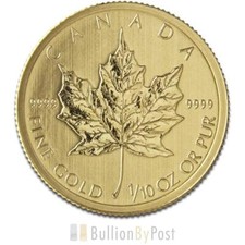 Tenth Ounce Gold Canadian Maple