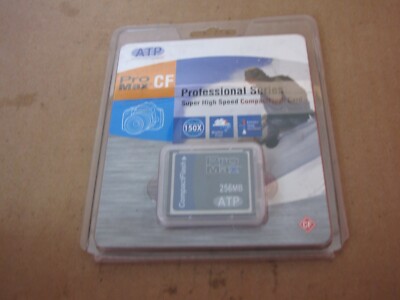 ATP PRO MAX CF PROFESSIONAL SERIES 256 MB COMPACT FLASH CARD w PRICE TAGS