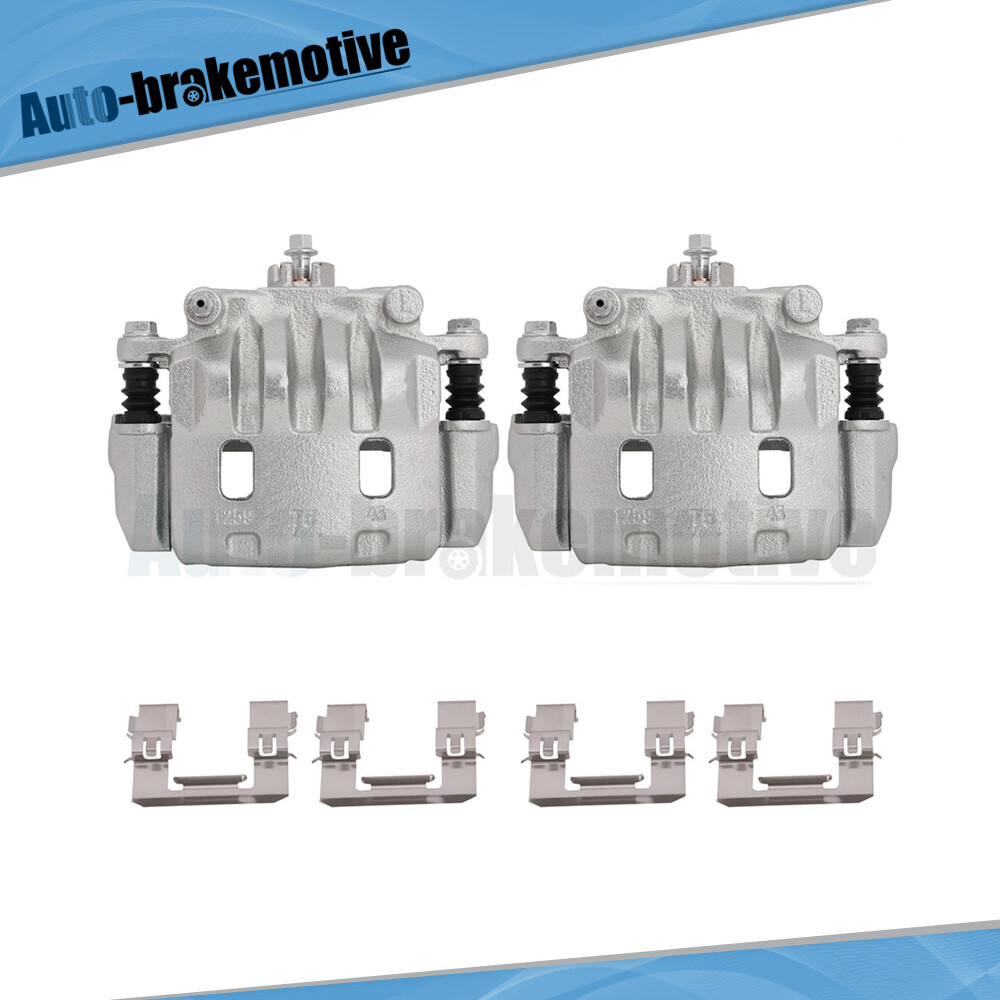 Front Brake Calipers w/ Bracket Pair 2 For 0216 Subaru Impreza 0506