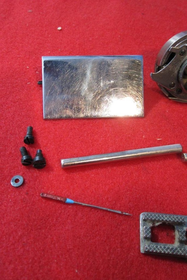 Vintage Elna SUPERMATIC Sewing Machine MISC PARTS NEEDLE PLATE & OTHER MISC 2 eBay