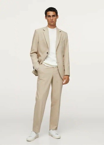 BNWT Mango Men Elastic Waist Suit Trousers Size UK 30 RRP £59.99 - Picture 2 of 10