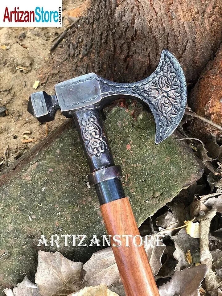 Handmade Solid Brass Axe Head Handle Nautical 37I… - image 4