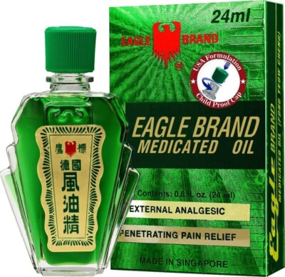 Eagle Brand Medicated Oil 0.8 Oz - 24 ml (Pack of 12)