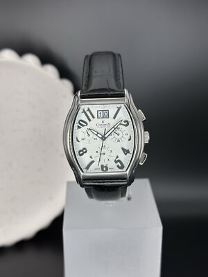 Charmex Of Switzerland Men s Watch, Chronograph, Sapphire Crystal Leather Strap