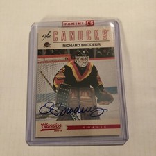 2012-13 Panini Classics Signatures Auto Richard Brodeur #55 Panini Sticker
