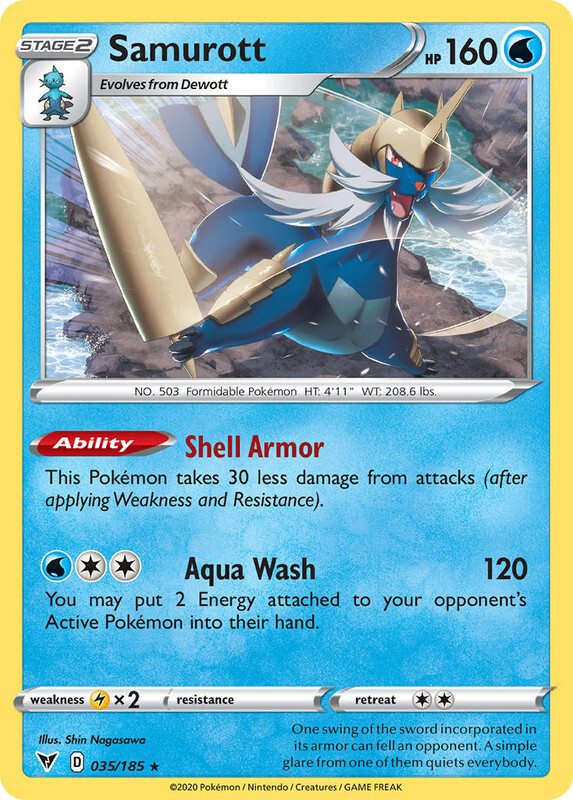 Samurott 035/185 Rare Vivid Voltage Pokemon TCG