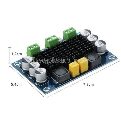 DC 12V 24V 100W TPA3116 D2 DA Mono Channel Digital Power Audio Amplifier Board