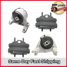 08-09 Pontiac Torrent 3.6L Fits Set 4PCS Engine Motor & Transmission Mount Auto