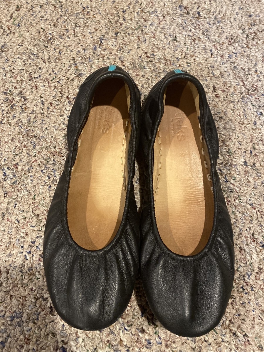 TIEKS By Gavrieli Matte Leather Women's Ballet Flats Shoes Size: