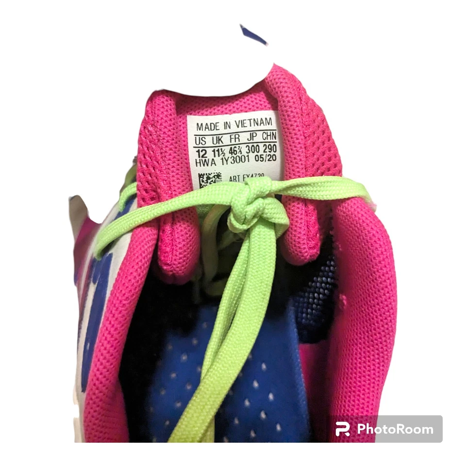 Adidas CLIMACOOL VENTO Men's Sz 12 Cloud White Shock Pink Signal Green  FX4731 - Image 4 of 4