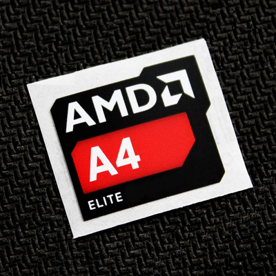 AMD A4 Elite Sticker x APU A Series Case Badge USA