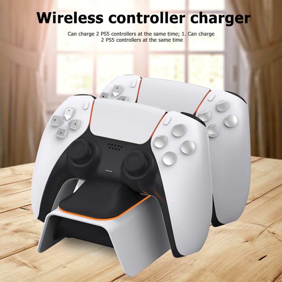 Game Controller Dual Charger Station for Sony PS5 Wireless Gamepad
