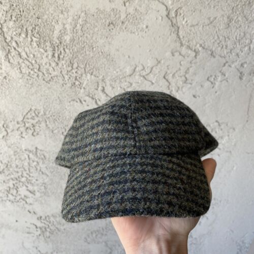 Gents Authentique Harris Tweed County cap carreaux gris disponible en S-XXL tailles
