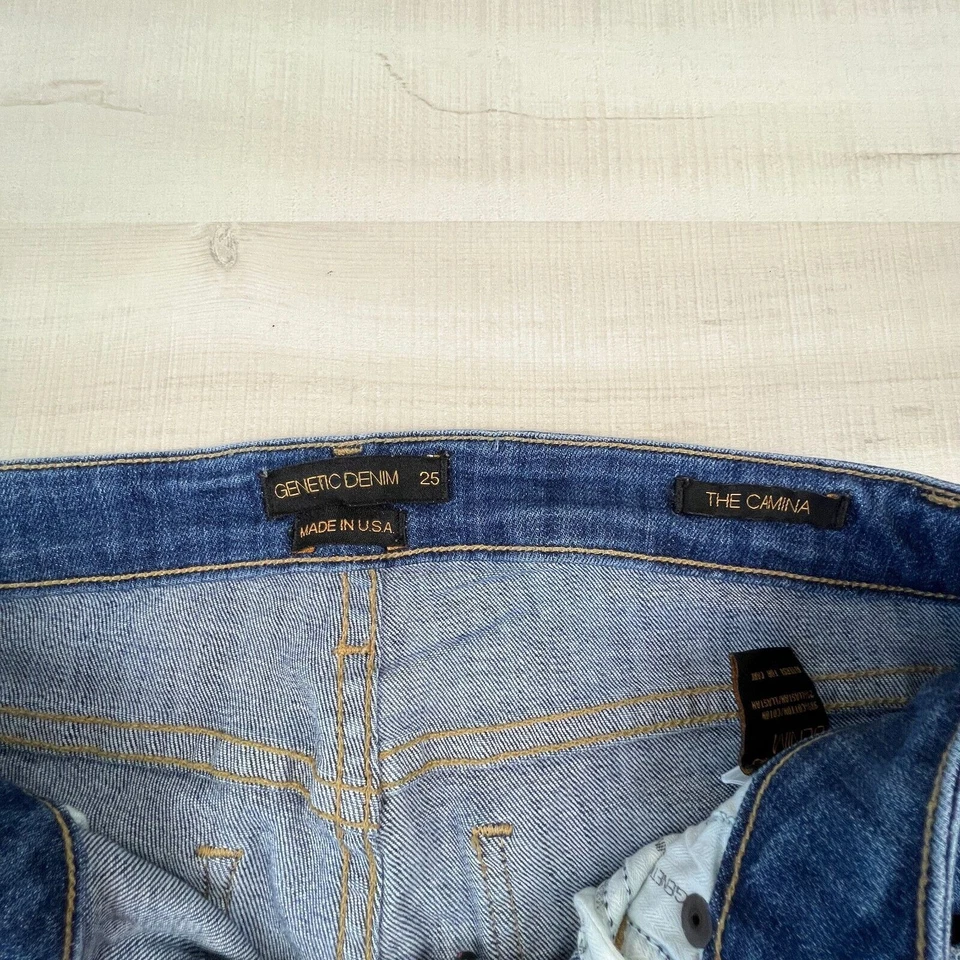 Pantalones Cortos Genetic Denim Mujer 25 The Camina Bermudas Desgastados Deshilachados Elásticos Foto 4 de 4