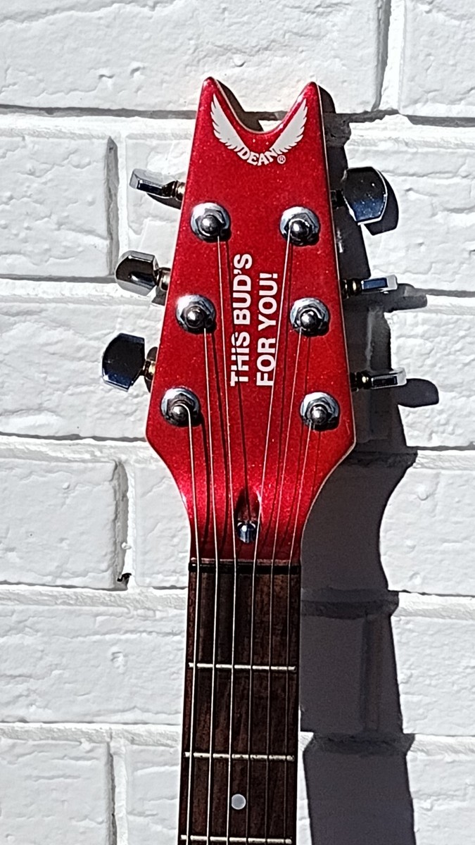 Dean Budweiser Bowtie Electric Guitar w/Dean HSC! -LL | eBay