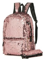 Boys Girls Retro Backpack Rucksack School College Travel Laptop Canvas Bag UK