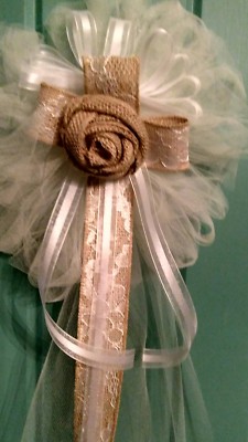 burlap tulle