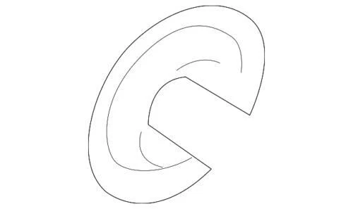 Genuine Ford 2003-2011 Crown Victoria Town Car Grand Marquis Seal 3U2Z-1S177-AA - Image 2 of 3