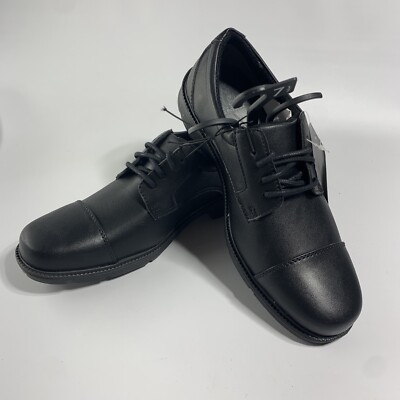 George Men's Black Lace-up Lightweight Oxford Casual Dress Shoes Sz New 