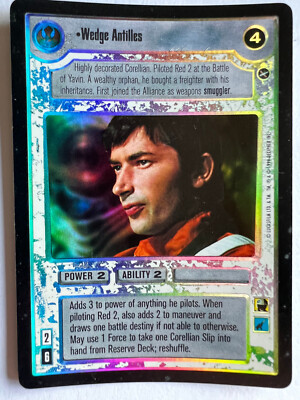 Decipher Star Wars CCG Reflections I 1 Foil Wedge Antilles SWCCG