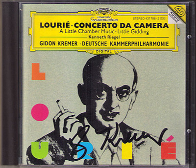Gidon KREMER Signiert Arthur LOURIE Concerto da Camera Little Gidding Chamber CD