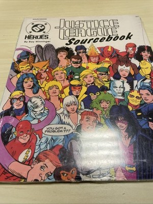 DC Heroes Roleplaying Game JUSTICE LEAGUE rpg Reference Source Book, batman