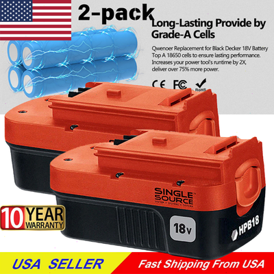 #ad 2 Pack 18V for Black and Decker HPB18 18 Volt 4.5Ah Battery HPB18 OPE 244760 00 $29.00