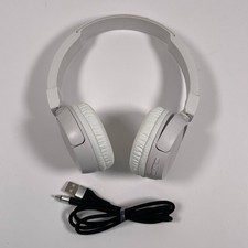 JBL T450BT Wireless On-Ear Headphones with Built-in Remote and Microphone White