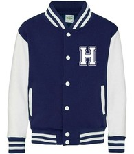 Personalised Initials Kids Varsity Jacket Childrens Custom Name Letterman