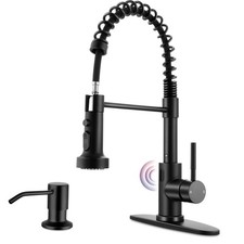 Touchless Kitchen Faucets with Soap Dispenser, Motion Sensor Activated Commer...