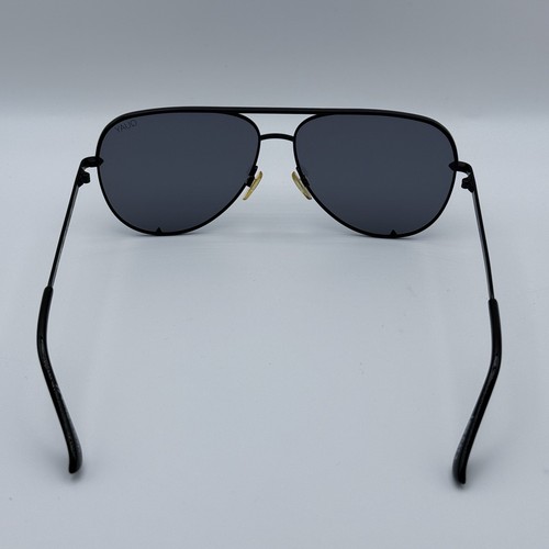 Quay Australia High Key Micro Polarized Sunglasses Black Smoke With Case - Picture 4 of 6